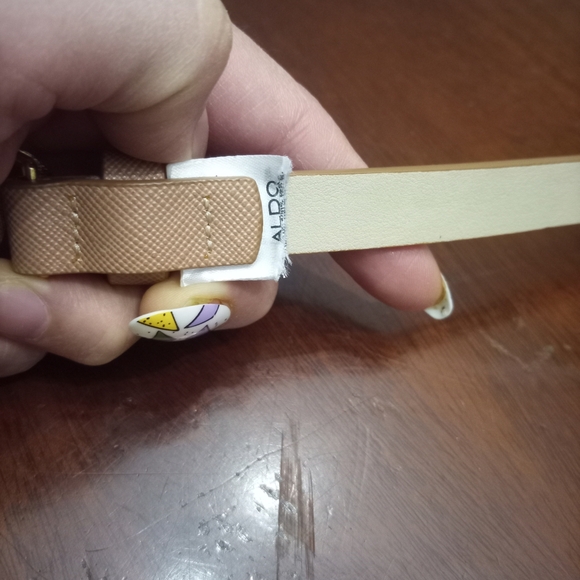 Aldo Tan Belt with Gold Accent - Picture 2 of 2